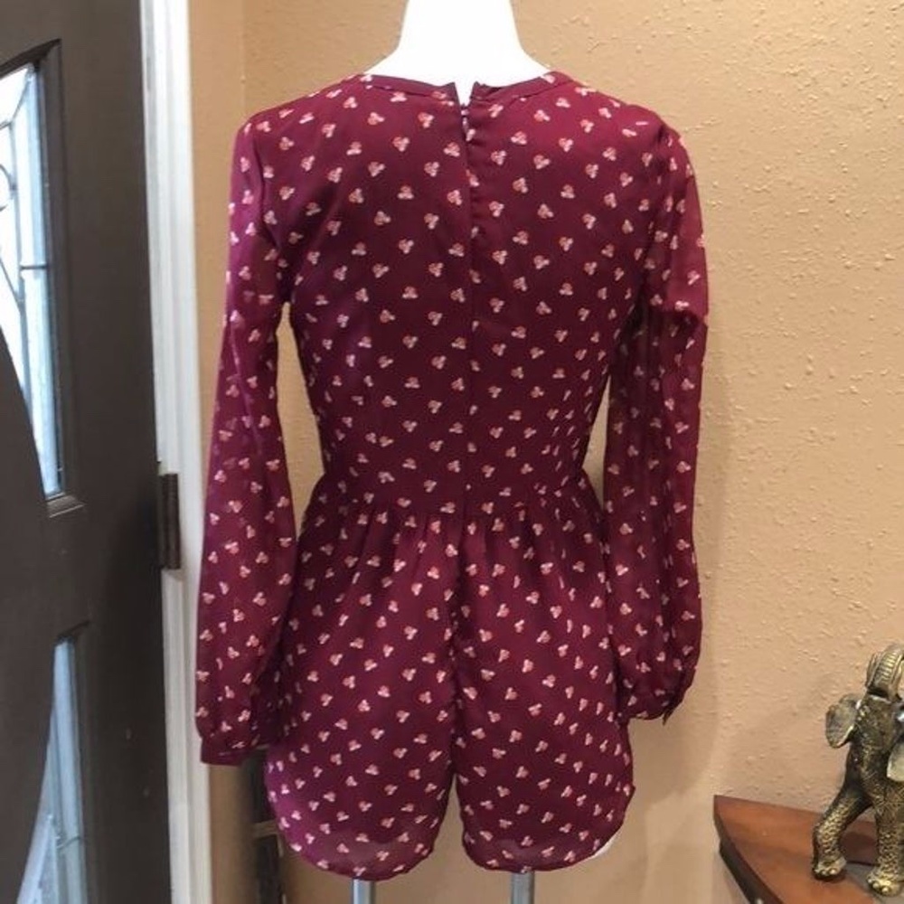 Abercrombie & Fitch Burgundy Romper - Picture 3 of 4